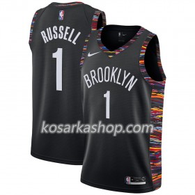 Dres Brooklyn Nets D'Angelo Russell 1 Nike 2018-19 City Edition Crna Swingman